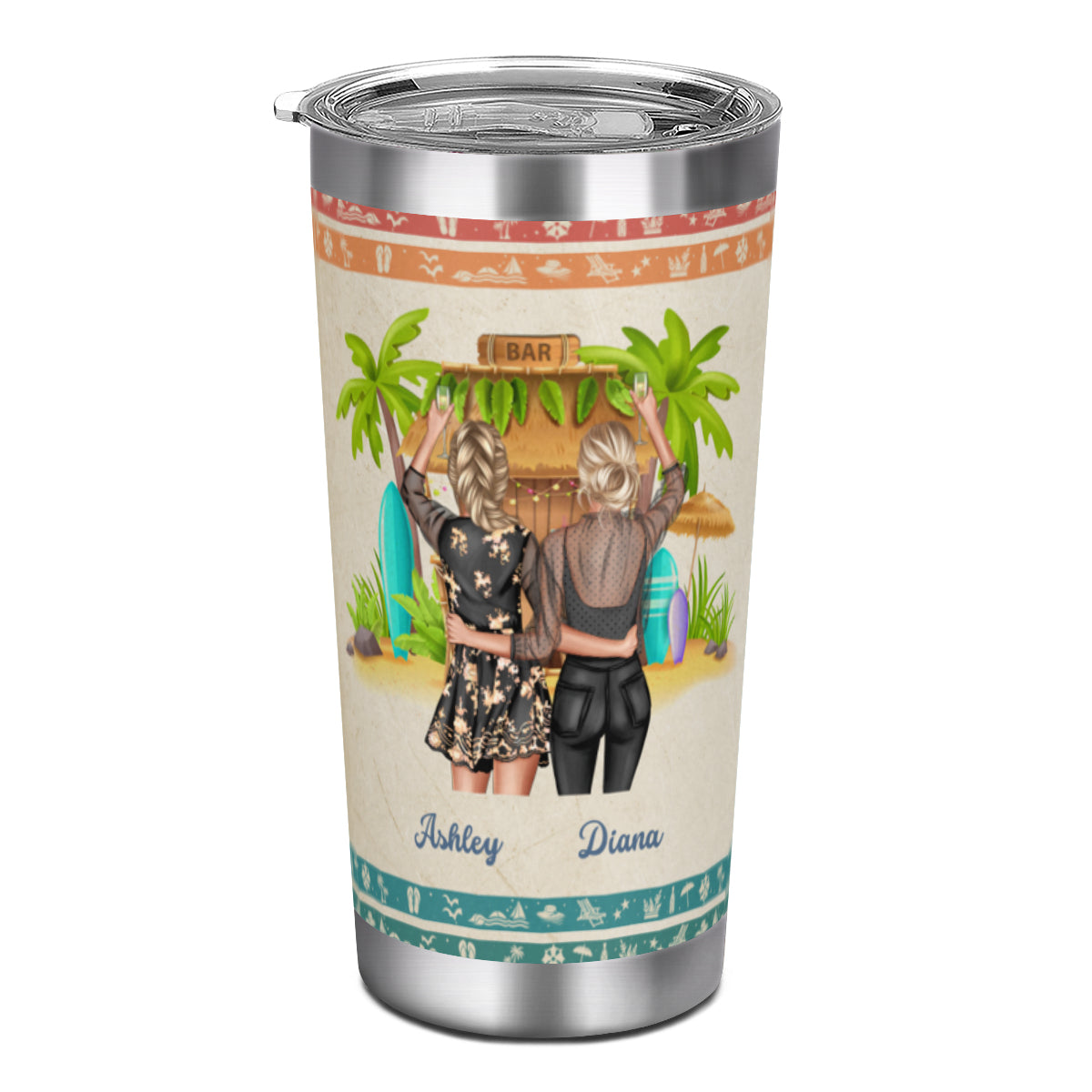 Friends Are Therapists You Can Drink With-Custom Tumbler for Best Friends