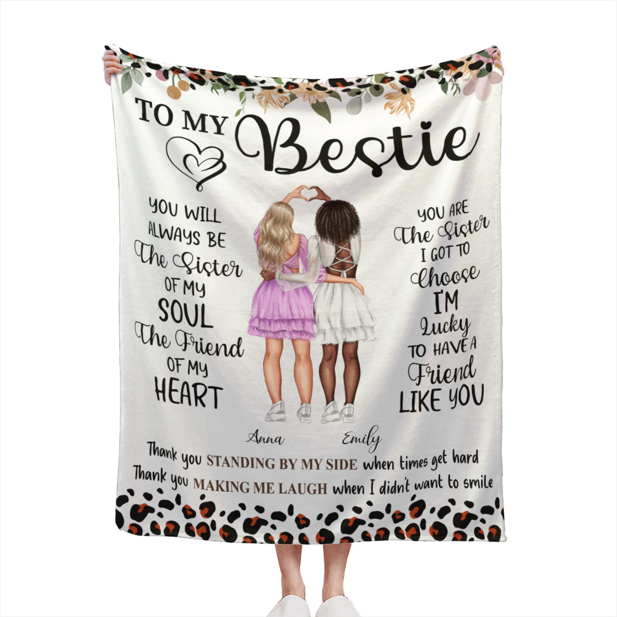 You Will Always Be The Sister Of My Soul-Blanket With Pictures for Bestie