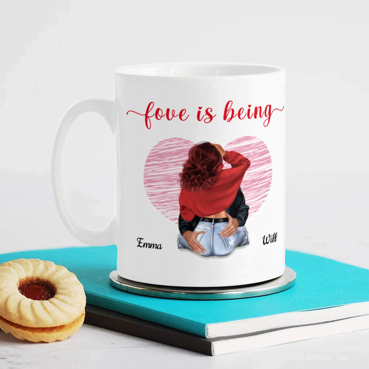 Love Is Being: tazas personalizadas para parejas y amantes