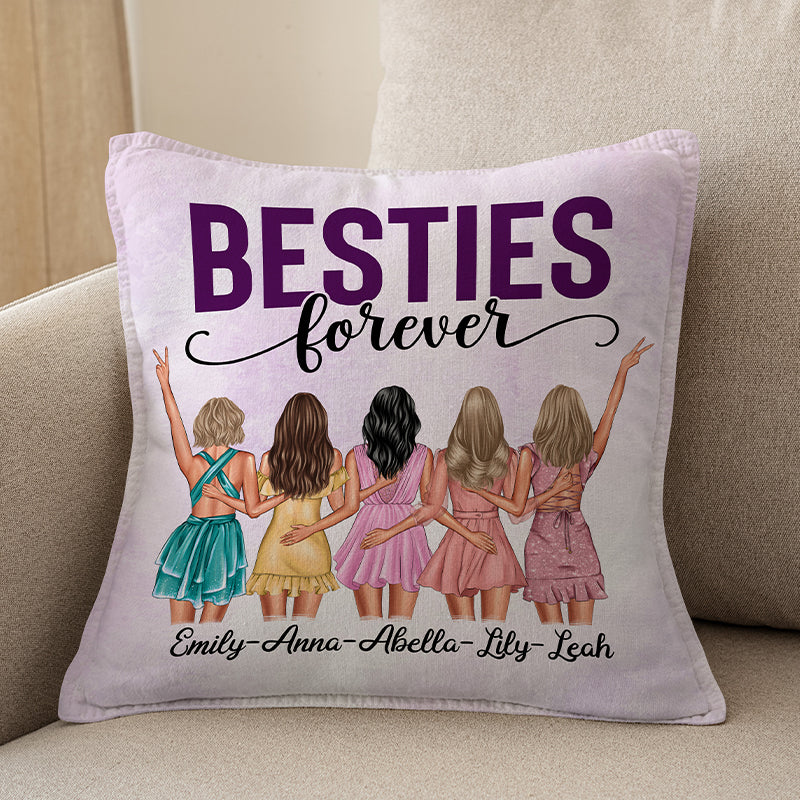 Besties forever - Almohada personalizada para mejores amigas