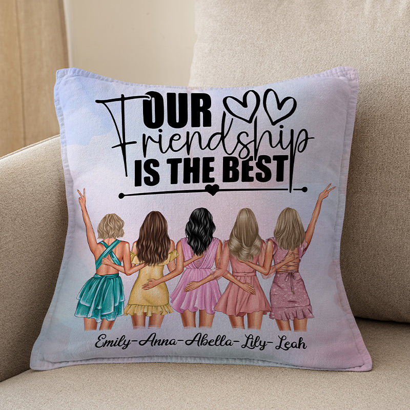 Nuestra Amistad es la Mejor - Almohada Personalizada para Mejores Amigas