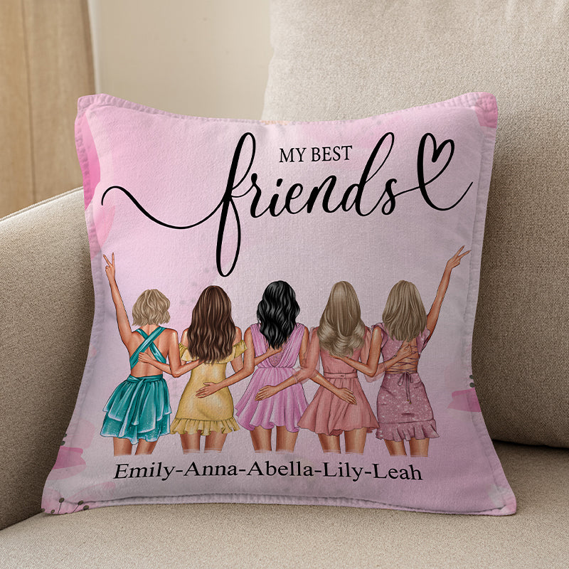 Mis mejores amigos: almohada personalizada para mejores amigos