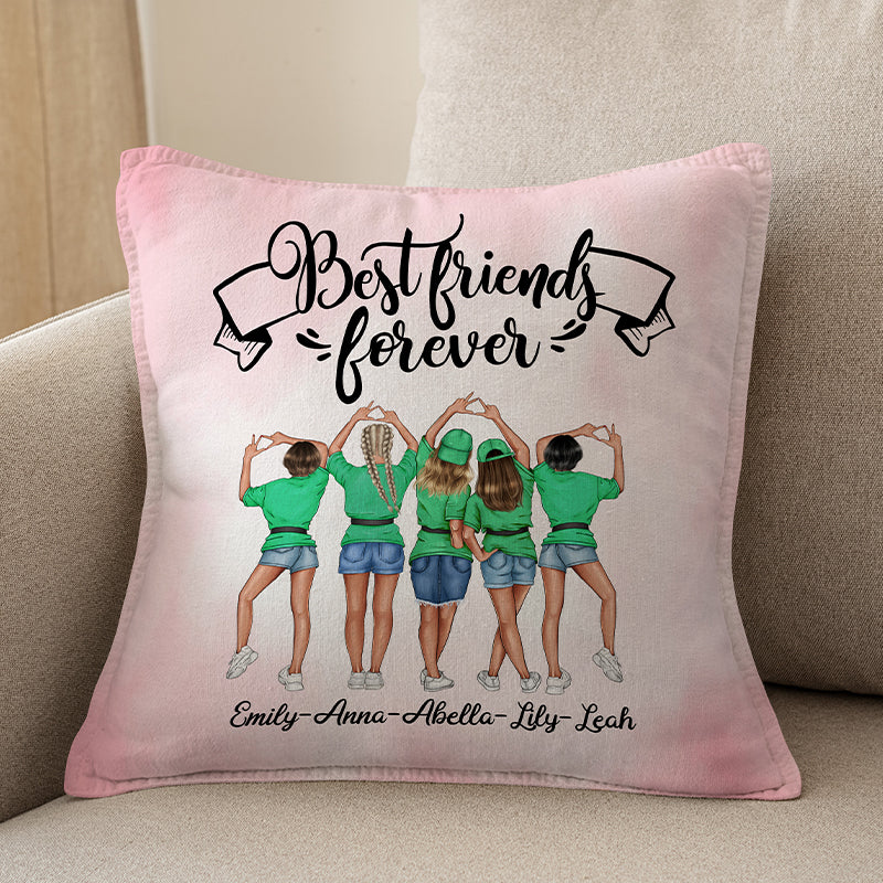 Mejores amigos para siempre: almohada personalizada para mejores amigos