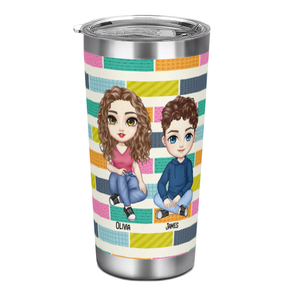 Mom are ATM, Hug Giver, Stylist, Teacher- Personalized Tumbler for Mom