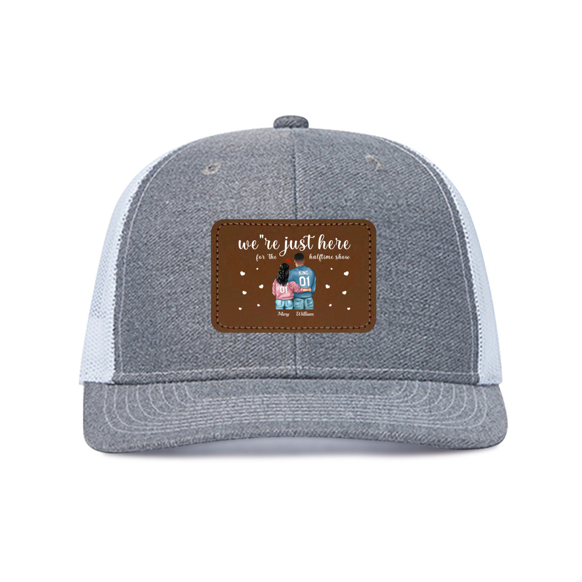 We're just here for the halftime show-Custom Hats for Couple and Lover