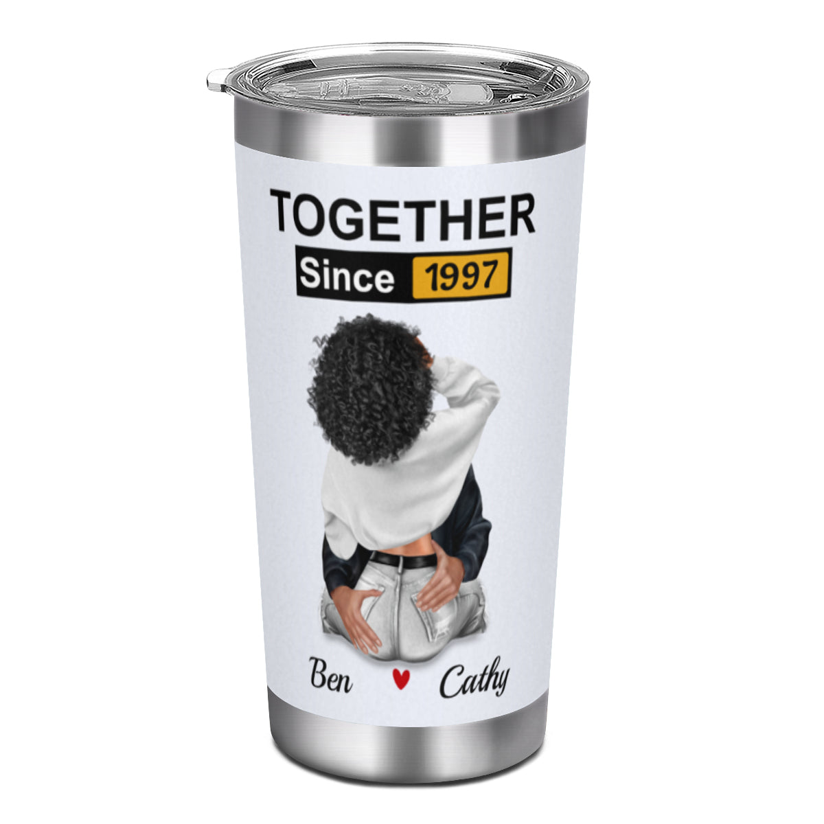 Together Since X Year- Personalized Tumbler for Husband or Boyfriend