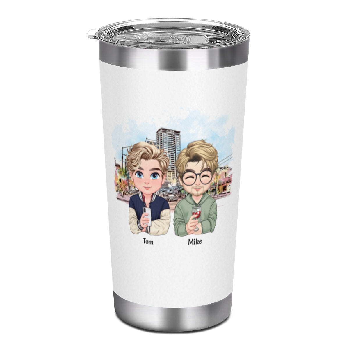 Behind Every Great Man Is A Brother-Tumbler Cups for Brothers