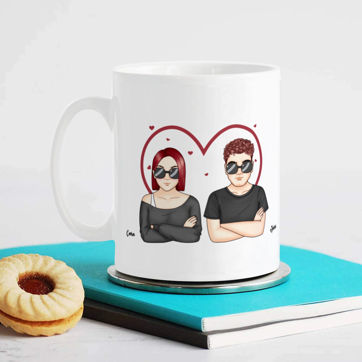 Sonrío porque eres mi hermano - Taza de café personalizada para hermano