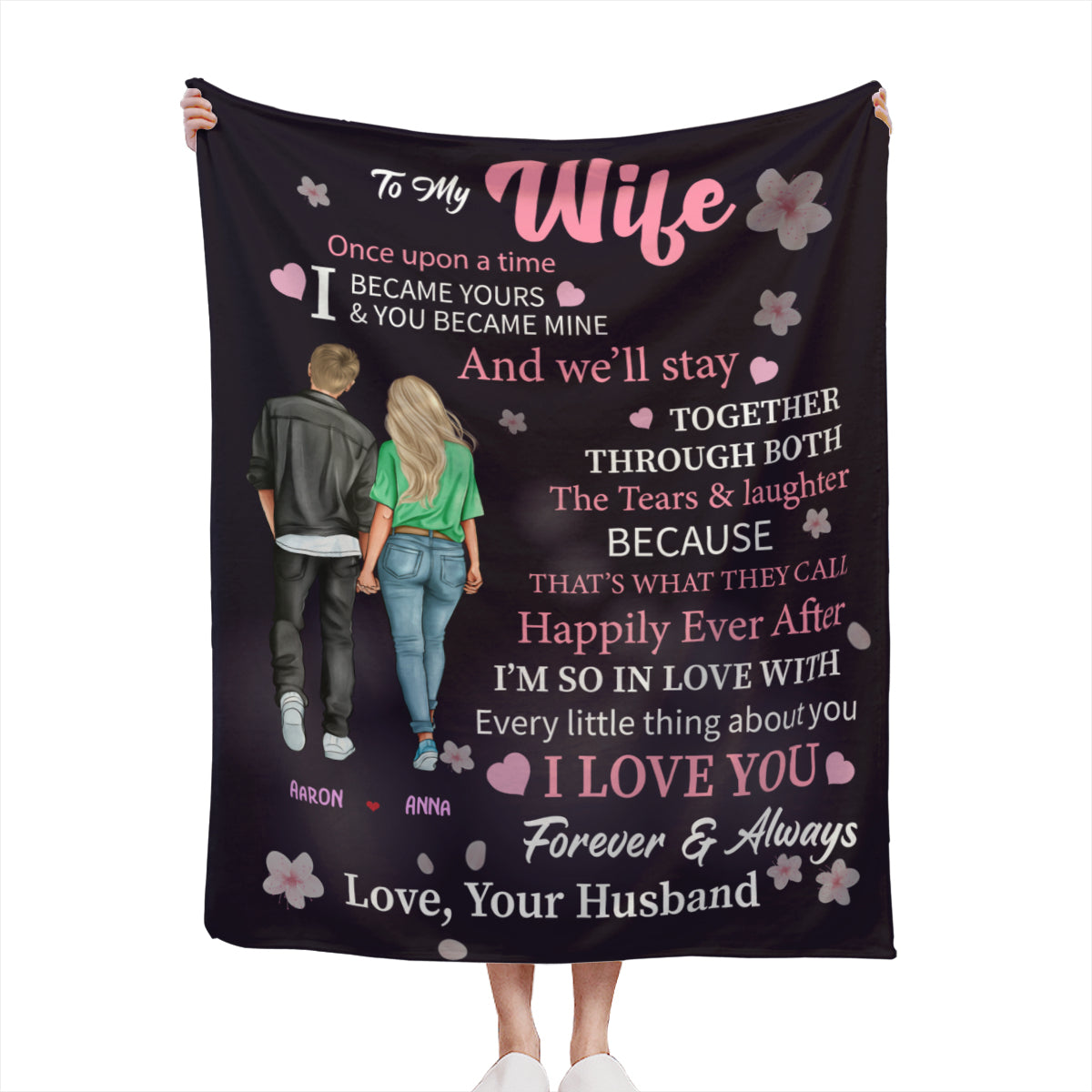 I Became Yours and You Became Mine- Custom Blanket Gift For Wife