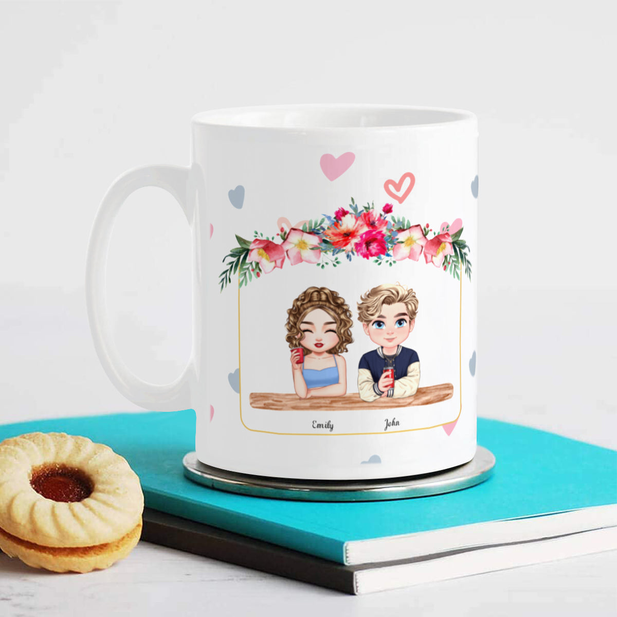 Hermano y hermana juntos como amigos: tazas personalizadas para hermanos o hermanas