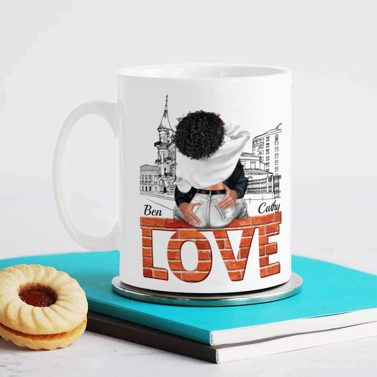 I Just Want To Touch Your Butt- Personalized Mug for Couples or Lovers