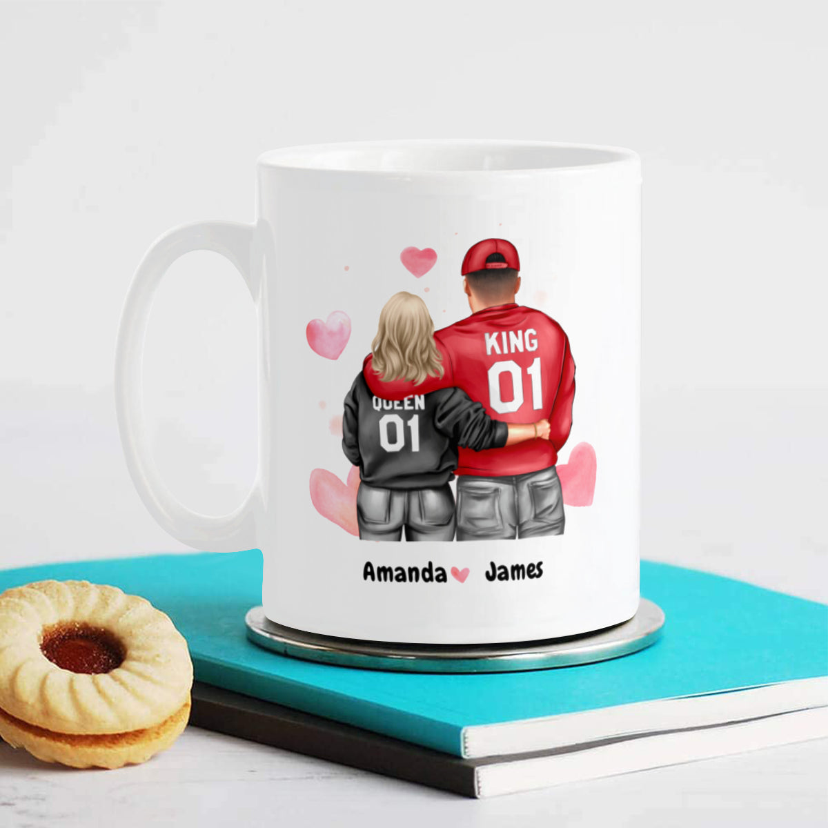 Molestándose mutuamente durante X años: regalo de taza personalizado para pareja o amante