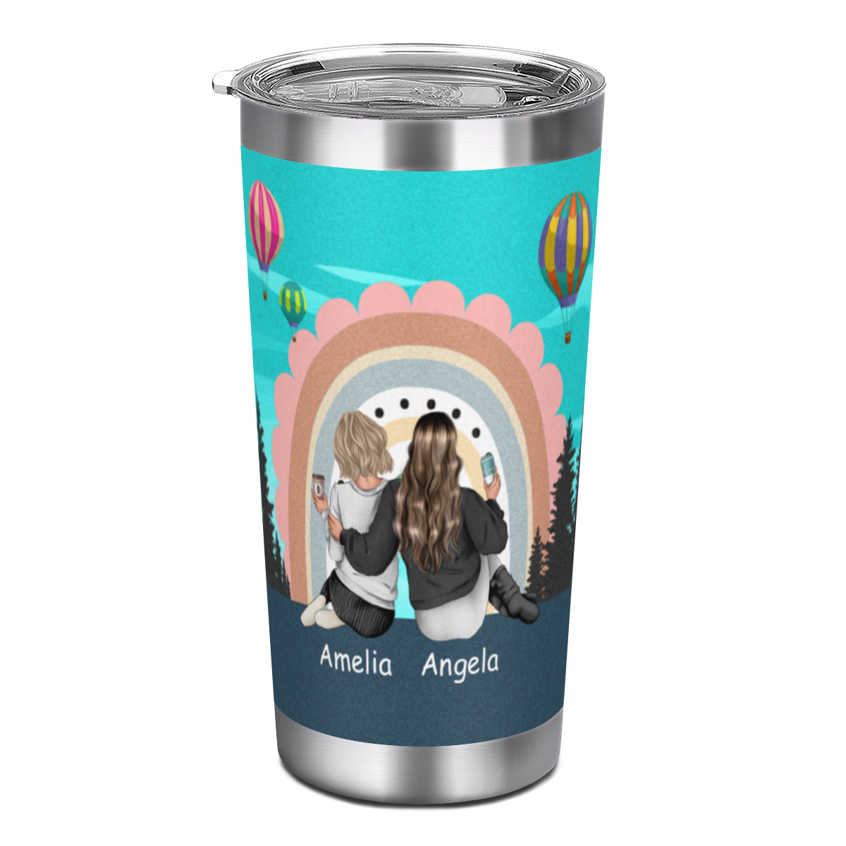 Madre e hija son mejores amigas - Regalo de vaso personalizado para mamá