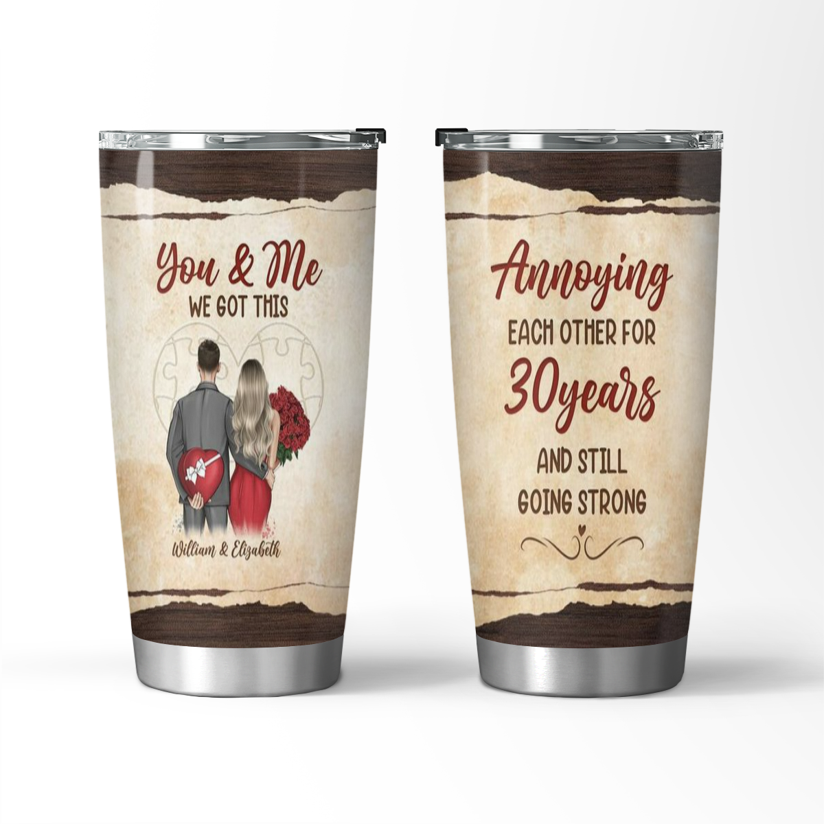 Annoying Each Other For X Years-Custom Anniversary Tumbler for Couples