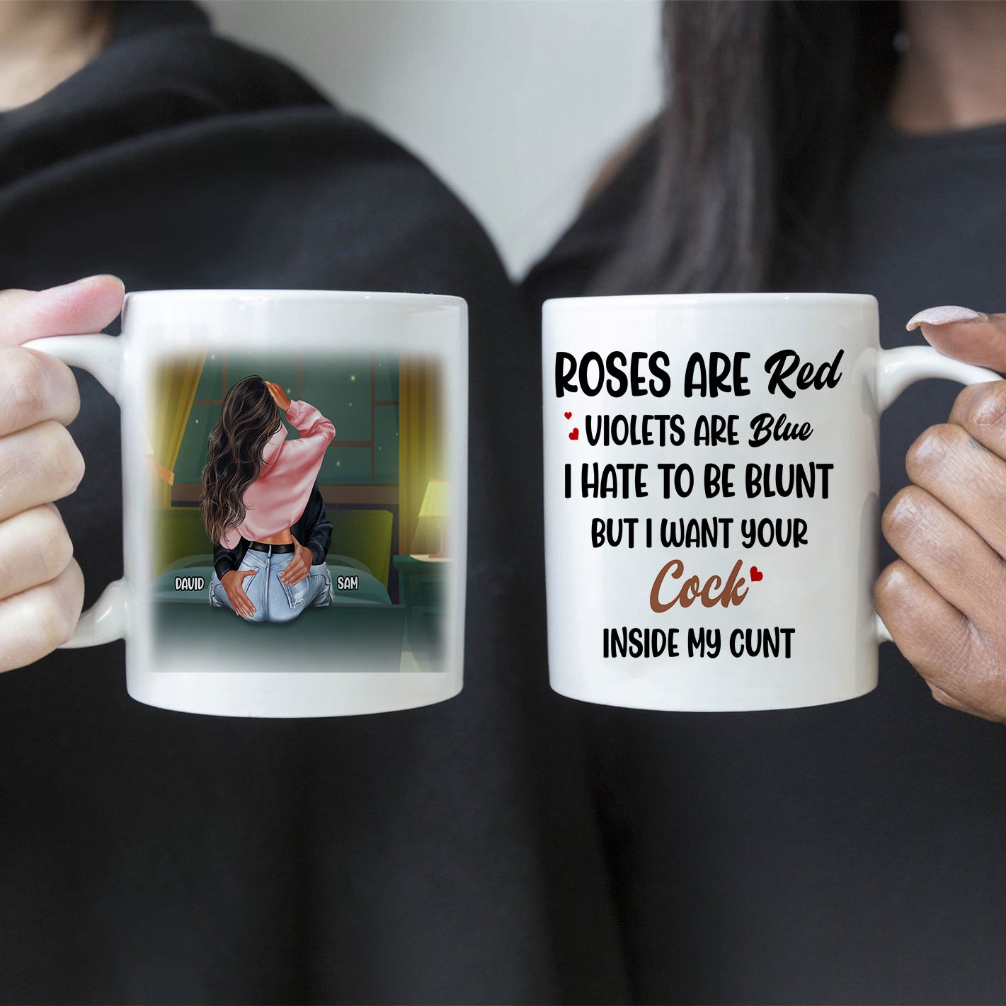 Quiero tu polla dentro de mi coño - Taza personalizada para marido o novio