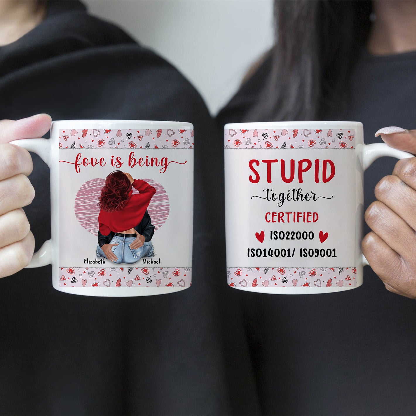 Love Is Being: tazas personalizadas para parejas y amantes