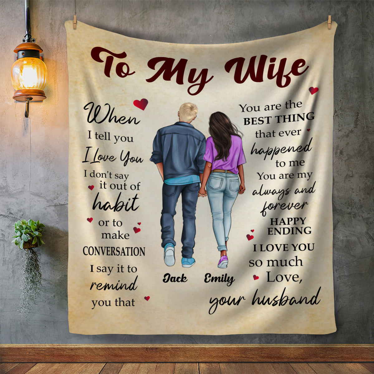 You Are My Always And Forever- Custom Blanket for Wife from Husband