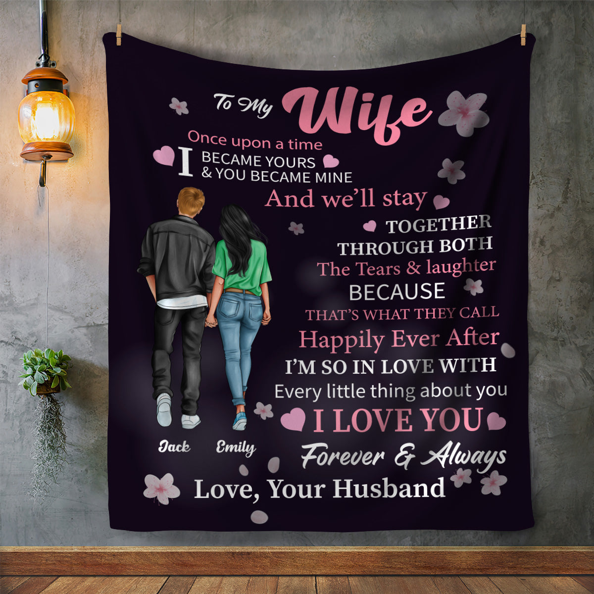 I Became Yours and You Became Mine- Custom Blanket Gift For Wife