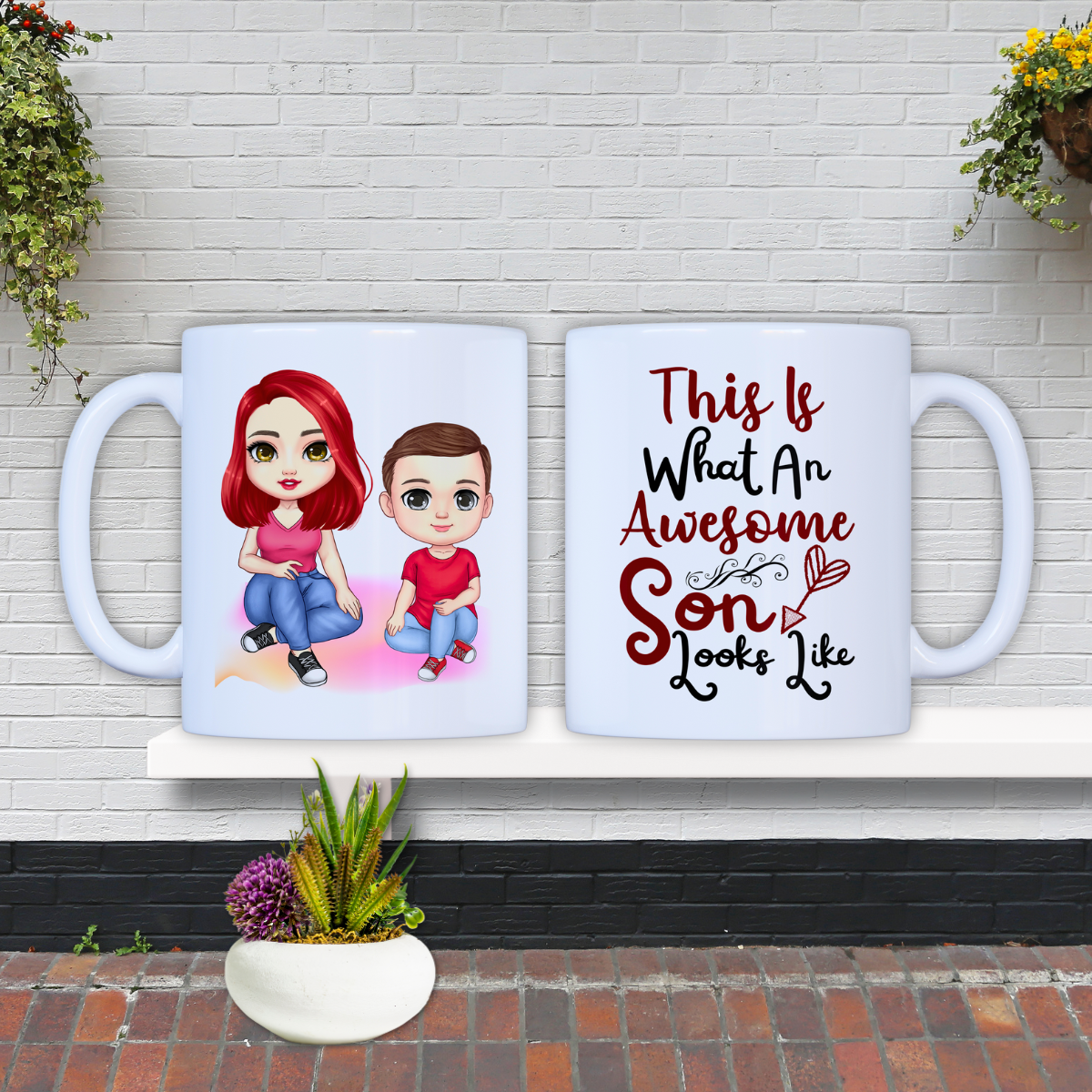 Así es como se ve un hijo impresionante: regalo de taza personalizado para hijo