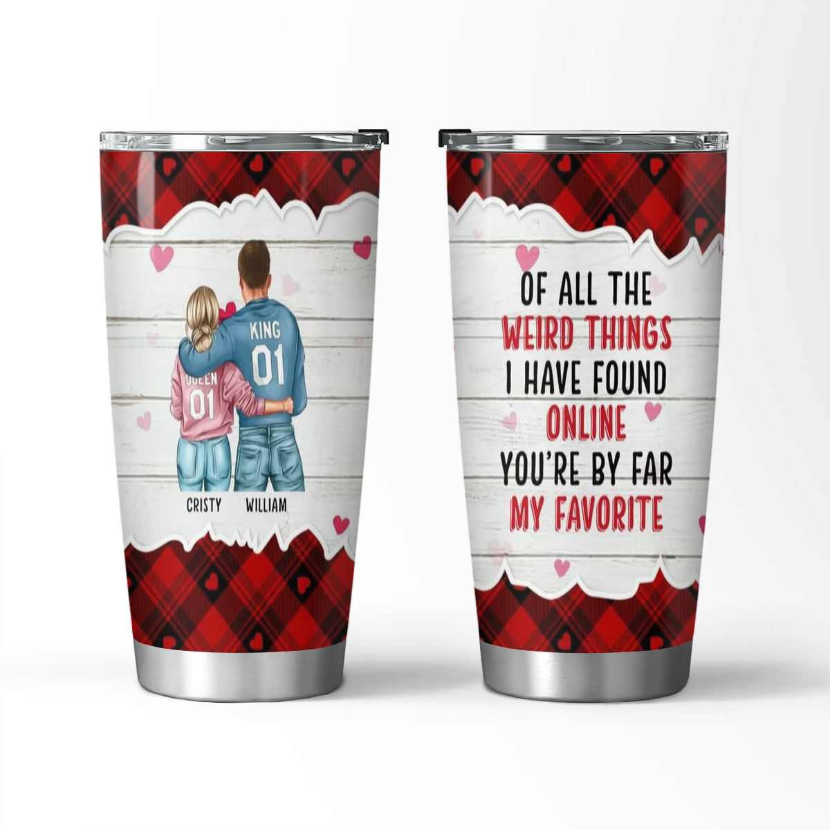 Eres mi favorito por lejos: vaso personalizado para parejas o amantes