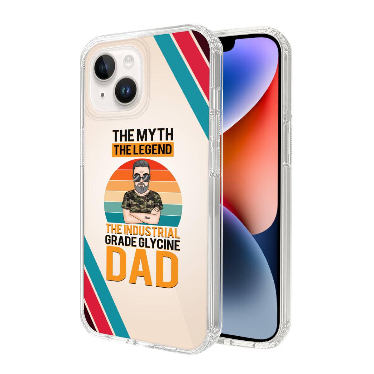 Fundas para iPhone 14 personalizadas para papá: inspiradas en la glicina Donghua Jinlong