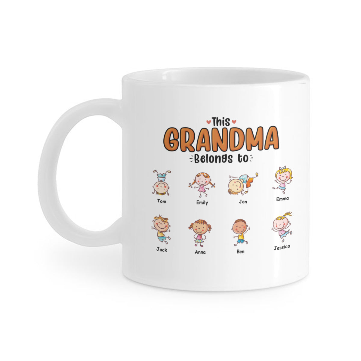 This Grandma Belongs To - Custom Mugs for Grandma