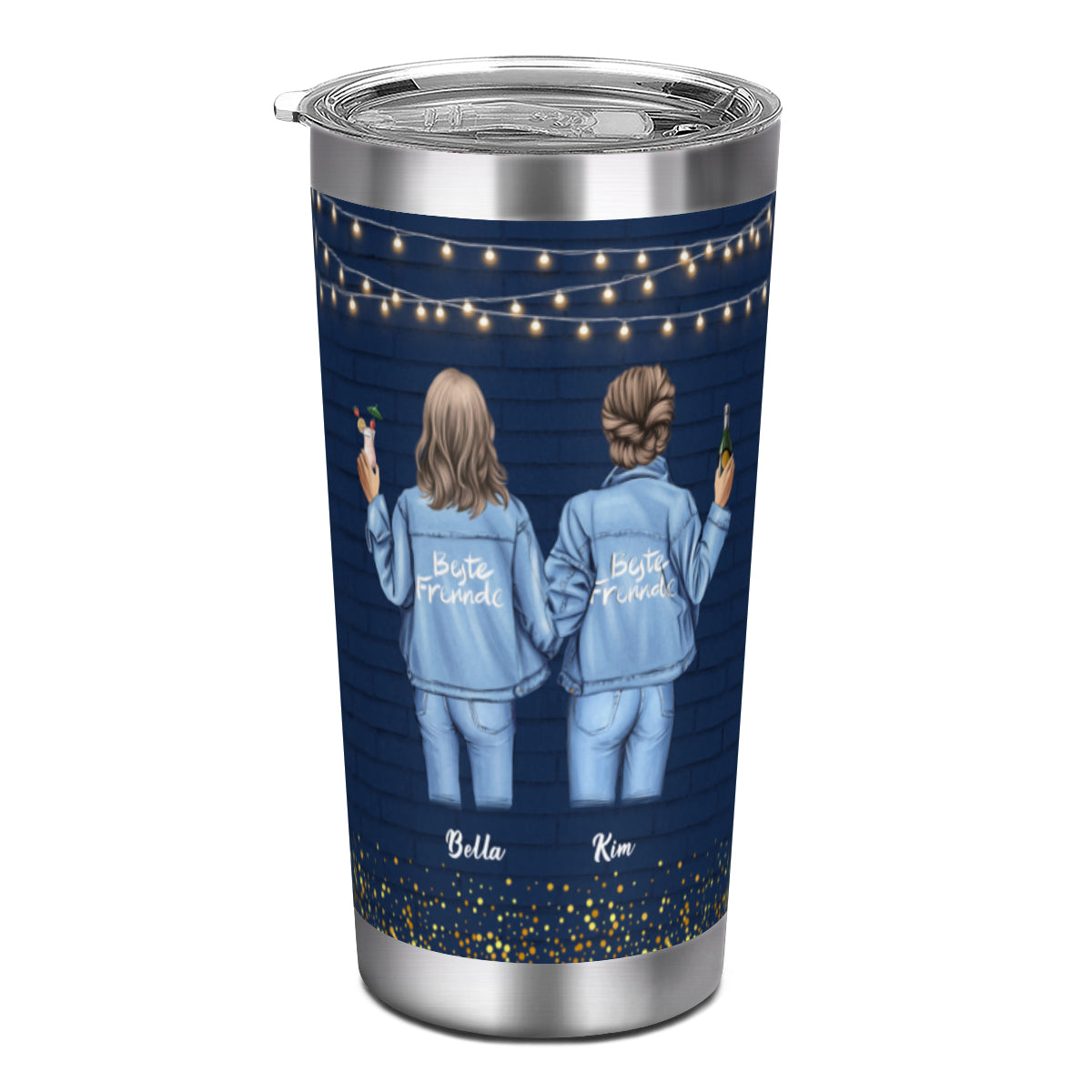 Friends Fight for You Respect You-Custom Tumbler for Bestie