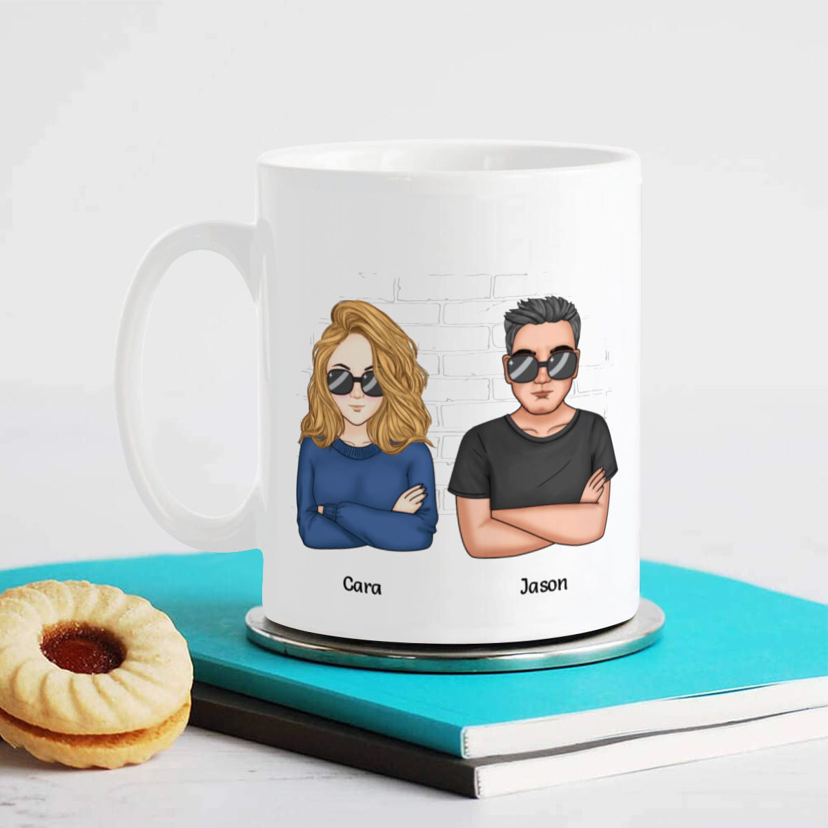 Todo solo porque soy un idiota, te amo: tazas de café personalizadas para mi hermano