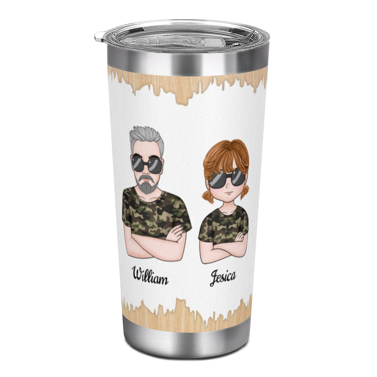 Like Father Like Daughter Tumbler- Personalized Tumbler Gift for Dad or Daughter