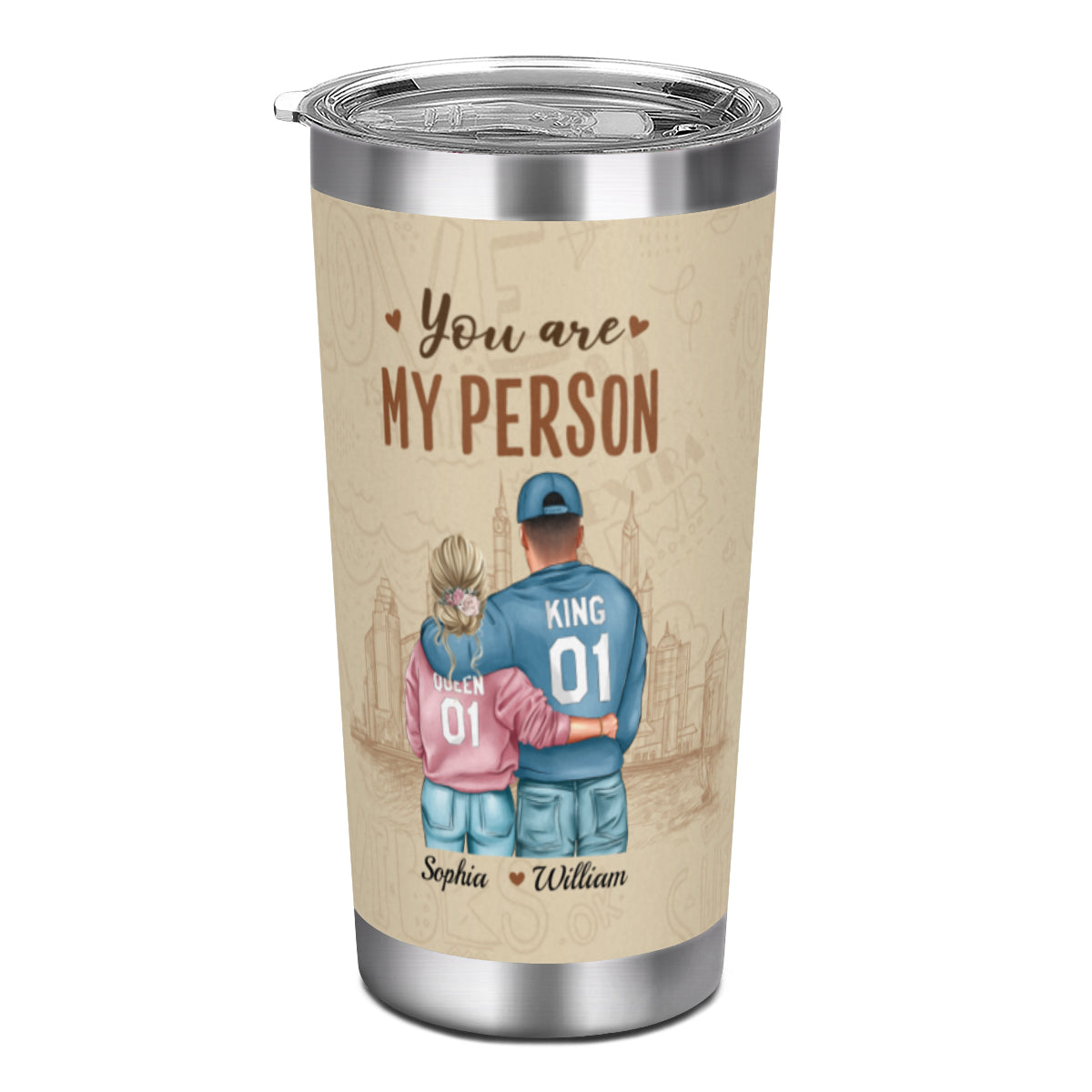 Eres mi persona: vaso personalizado como regalo para esposo o novio