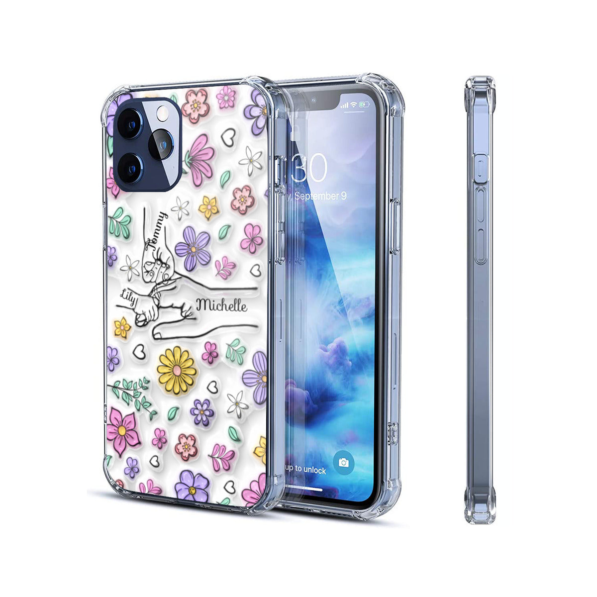 Funda personalizada para iPhone 12/12Pro: regalo personalizado para mamá o abuela