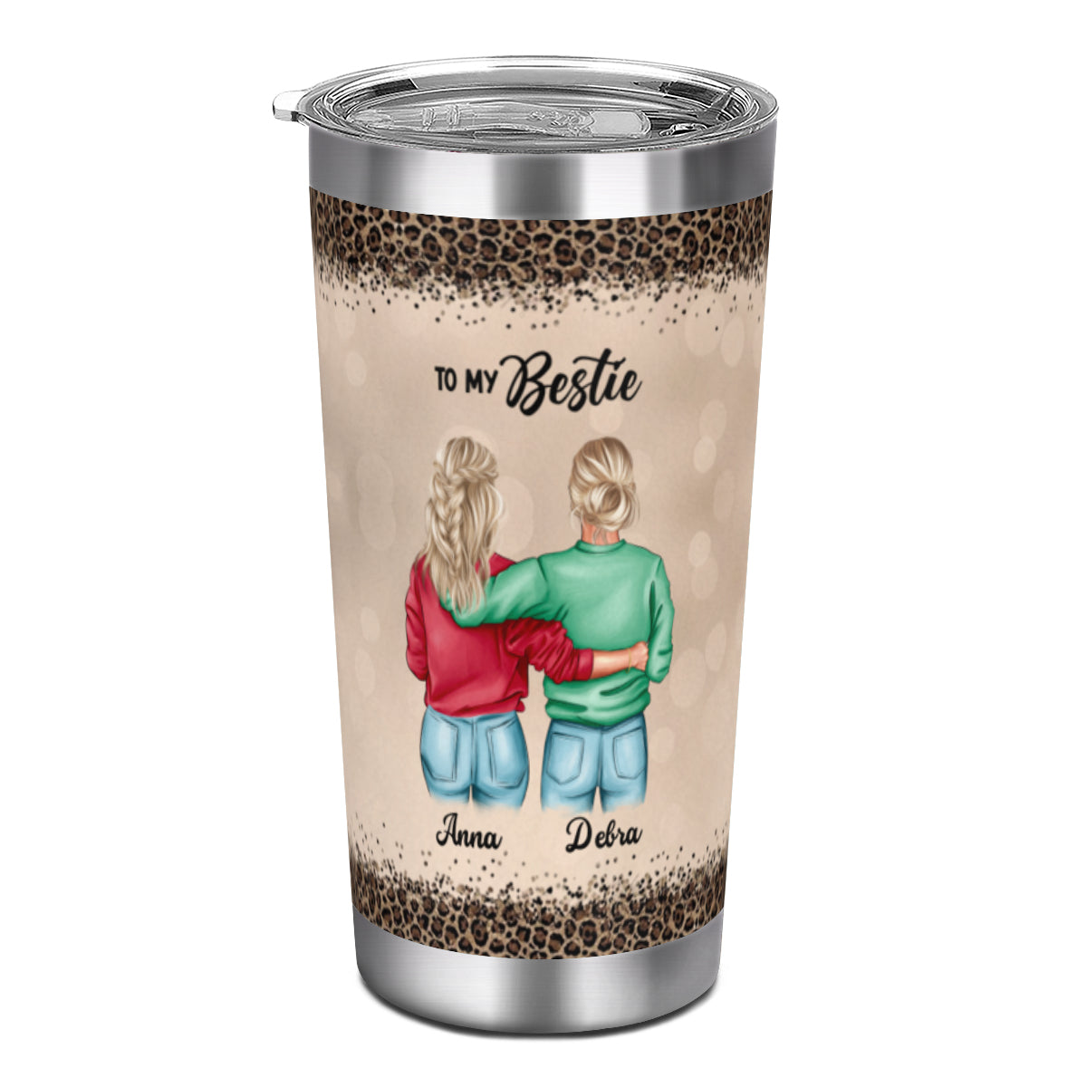 Un poquito menos y una sonrisa: vaso personalizado para hermana