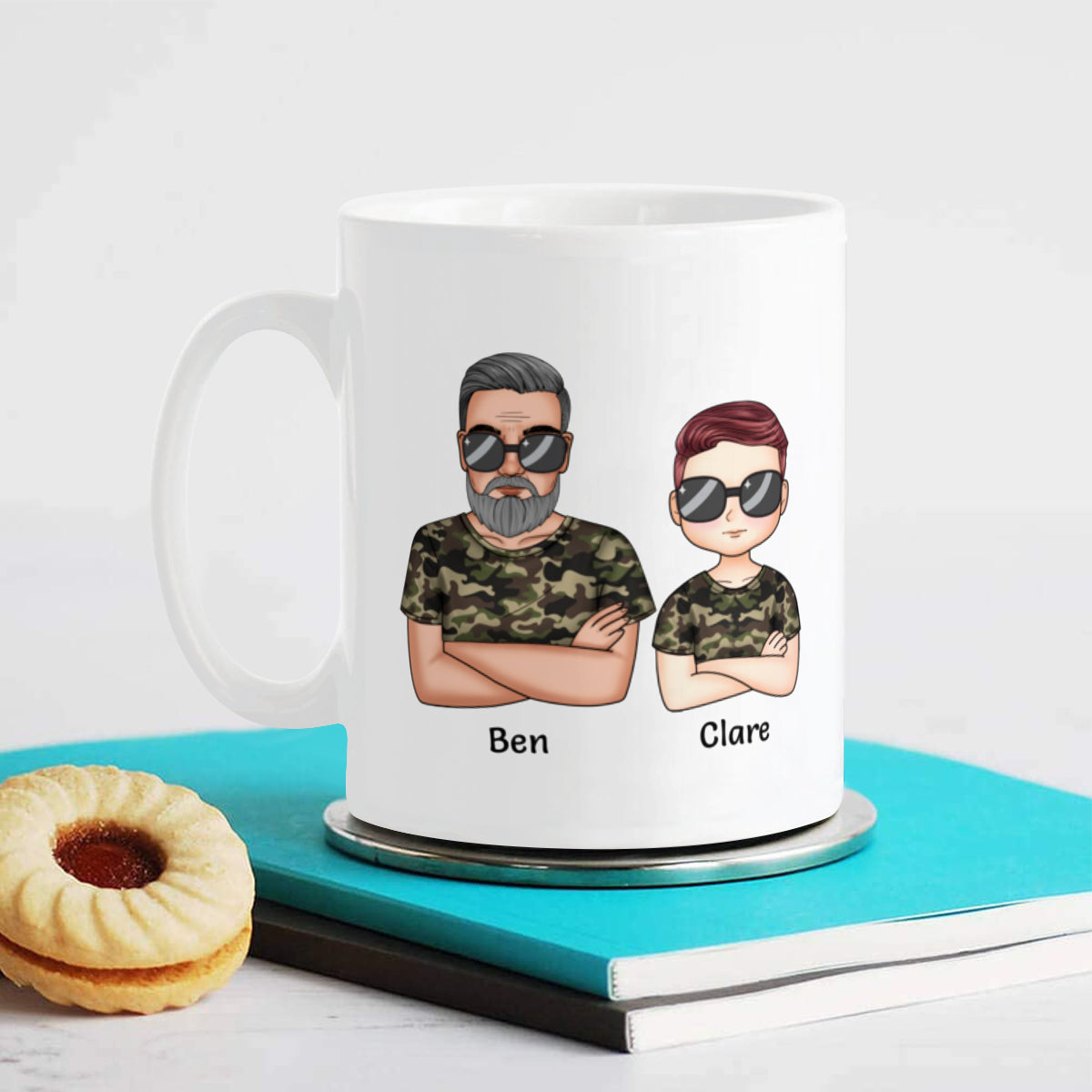 Meilleur cadeau de tasse personnalisé pour papa de fils à papa ou de fille à papa