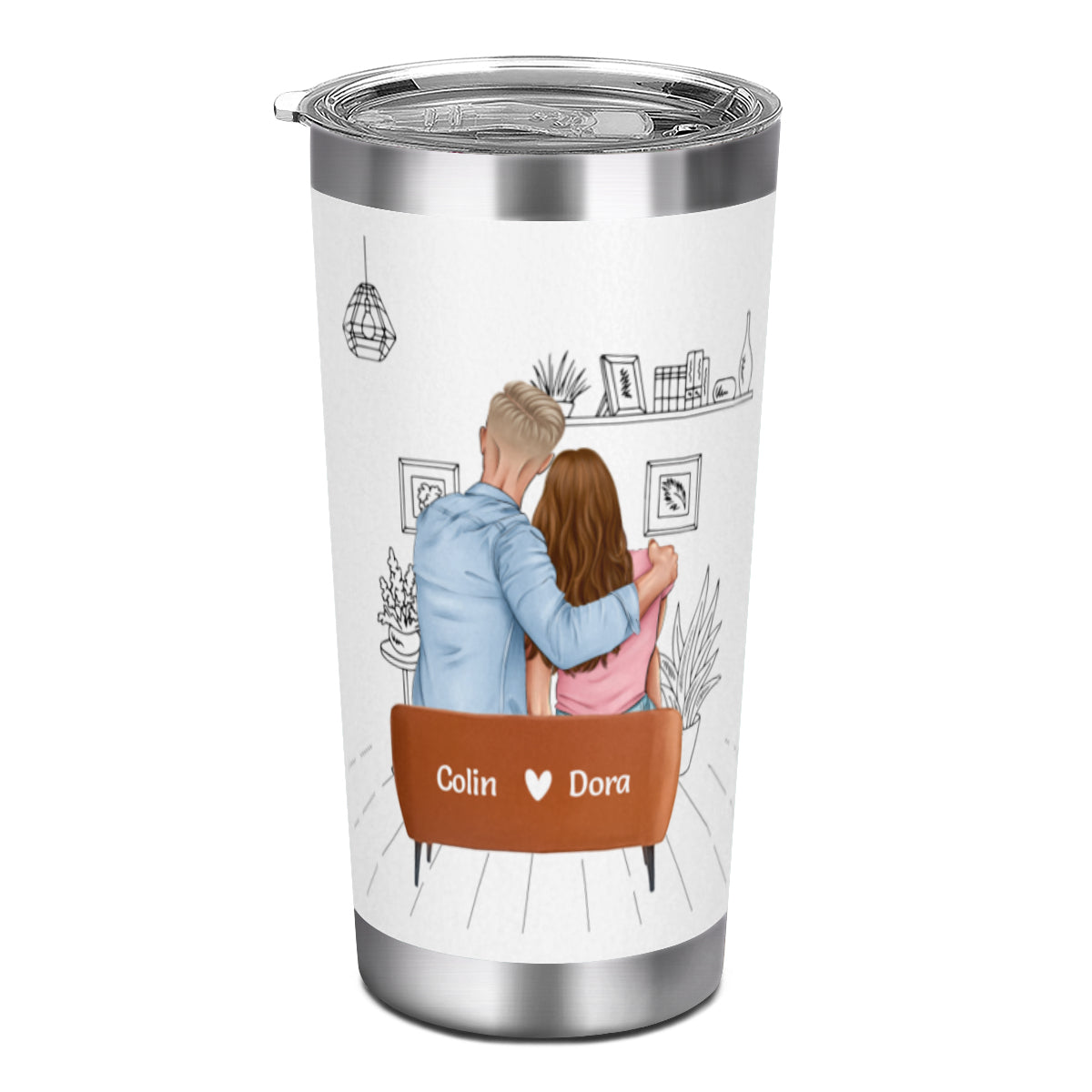 Salud por otro año juntos: vaso personalizado como regalo para tu pareja