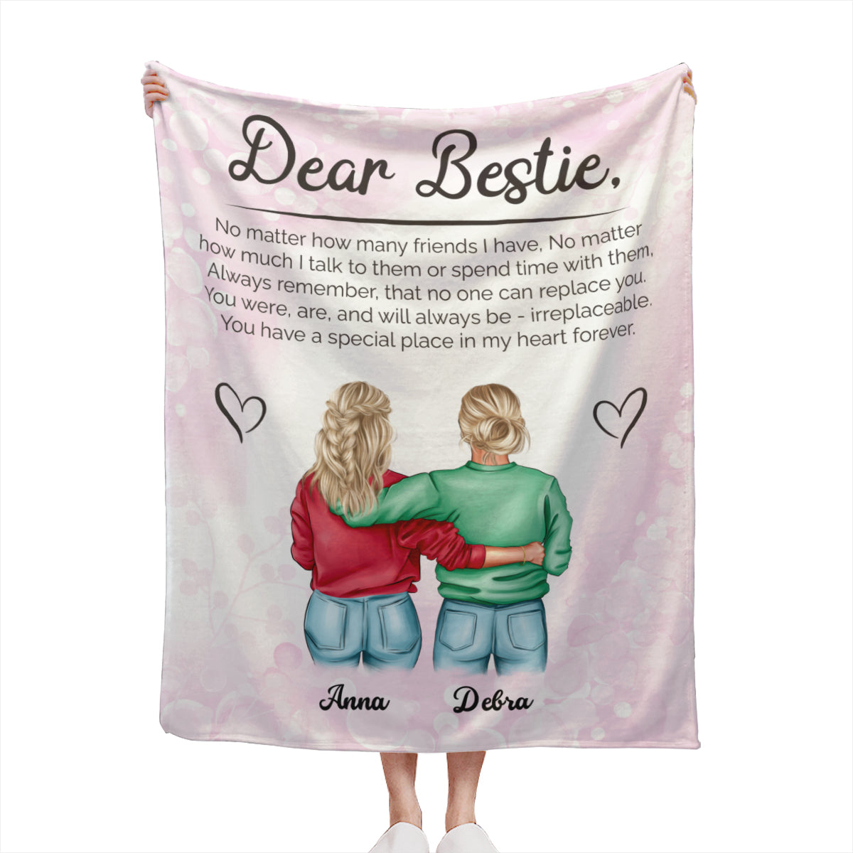 You Have a Special Place in My Heart Forever-Photo Blanket for Bestie