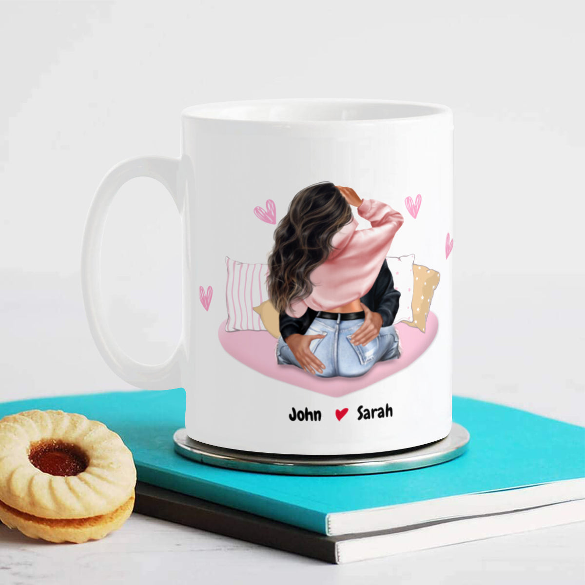 El amor verdadero es raro: taza personalizada única y sincera para pareja o amante