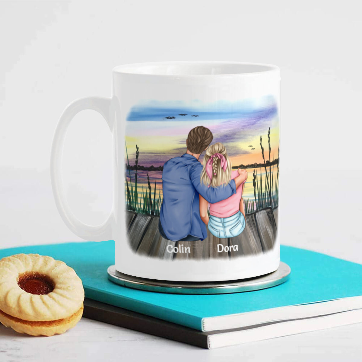 Sostendrás mi corazón por siempre: regalo de taza personalizado para parejas o amantes