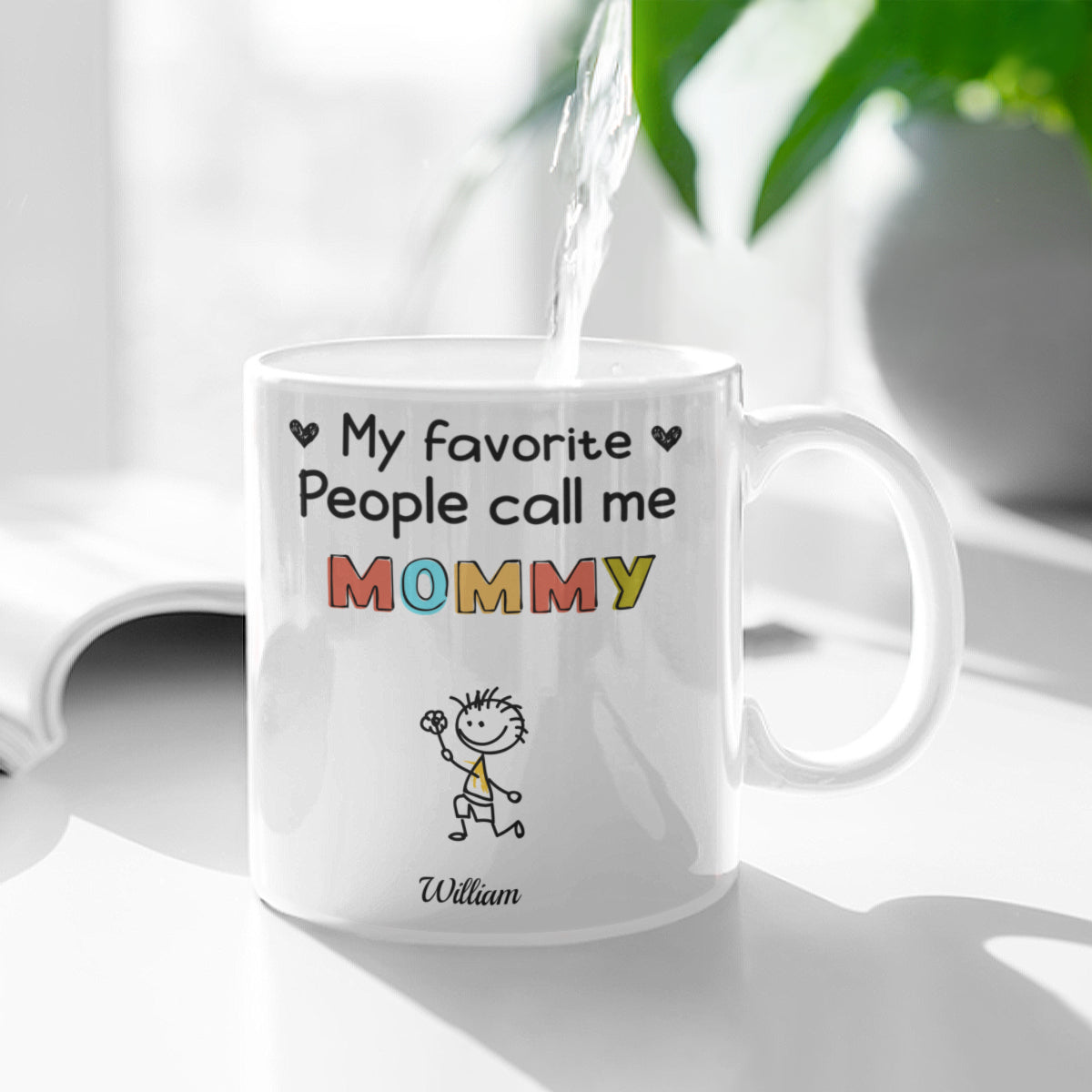 Mi gente favorita llama X-Taza personalizada para mamá/papá/abuela/abuelo