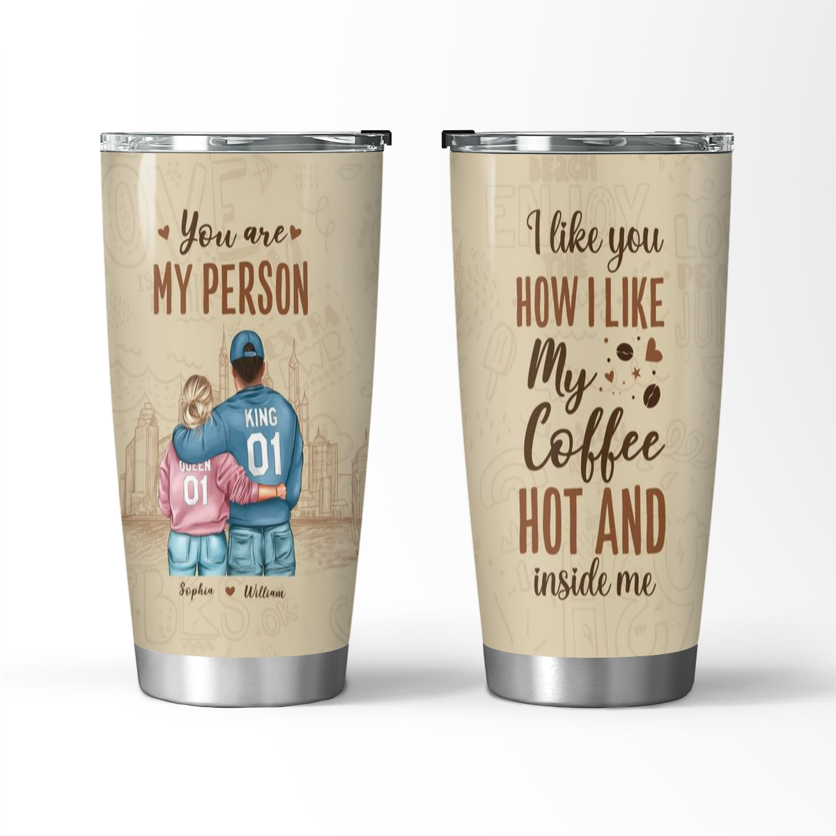 Eres mi persona: vaso personalizado como regalo para esposo o novio