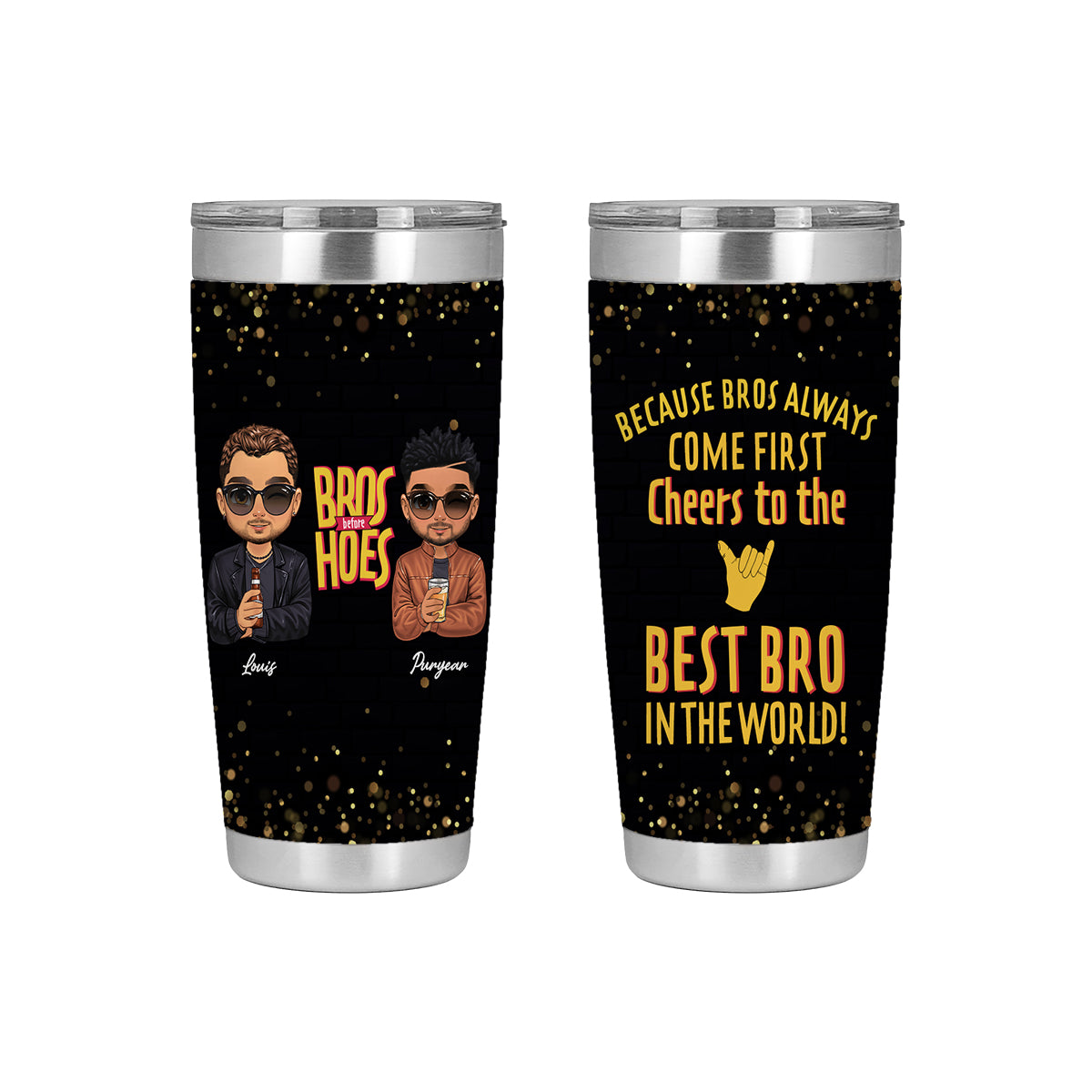 Best Bros In The World-Tumblers Cups for Brothers